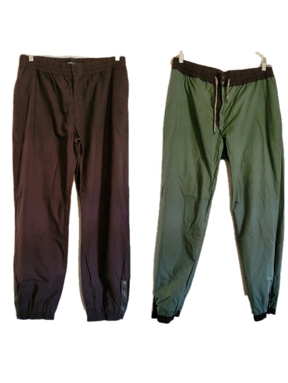 Burkman Bros Gorp Jogger Pants Double Face Zip Ankle Hiking Outdoor Activewear